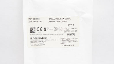 Microaire ZO-060 Small OSC. Saw Blade 5.8mm x 12mm x 0.6mm (x)